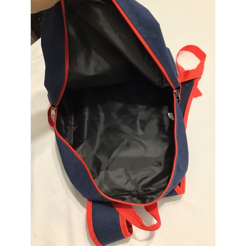 Atlanta Braves MLB Navy Blue Red Canvas Backpack School Travel Bag Tomahawk Logo